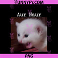 AUR Naur Cat Retro PNG, Funny Oh No Surprised Cat Animal Lover PNG