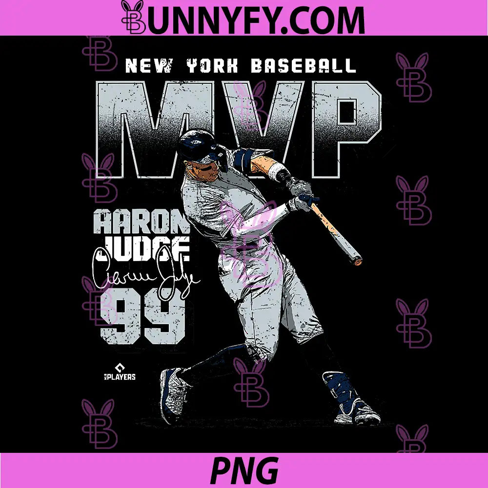 Aaron Judge  New York Y Baseball PNG, 2025 AL MVP  MLBAJMVPM PNG
