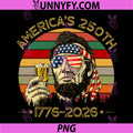Abraham Lincoln 250 Years PNG, 250th Anniversary USA 4th of July PNG