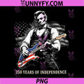 Abe Lincoln Playing Guitar PNG, 250 Years Freedom PNG