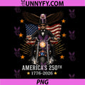 Abraham Lincoln Biker USA PNG, 250th Anniversary Motorcycle PNG