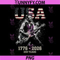Abraham Lincoln Playing Guitar PNG, 250 Anniversary 1776-2026 USA PNG