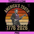 Abraham Lincoln Playing Guitar PNG, 4th July 250th Anniversary PNG