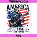 Abraham Lincoln Playing Guitar PNG, 4th July 250th Anniversary PNG