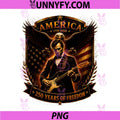 Abraham Lincoln Playing Guitar PNG, Eagle 250th Anniversary PNG