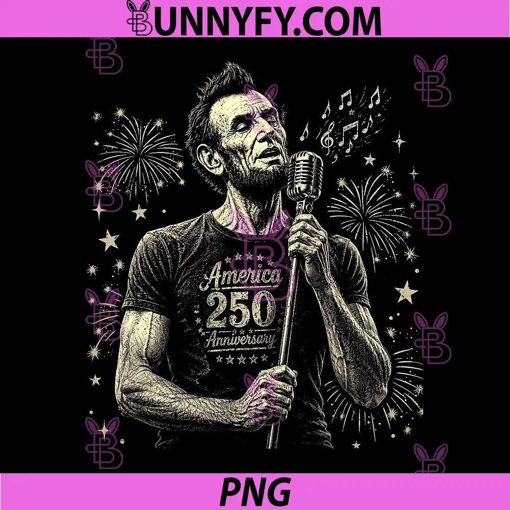 Abraham Lincoln Singing 4th of July PNG, 4th of July 250 Years PNG