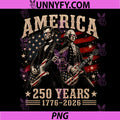 Abraham Lincoln Washington Guitar PNG, USA Flag 250th 1776 2026 PNG