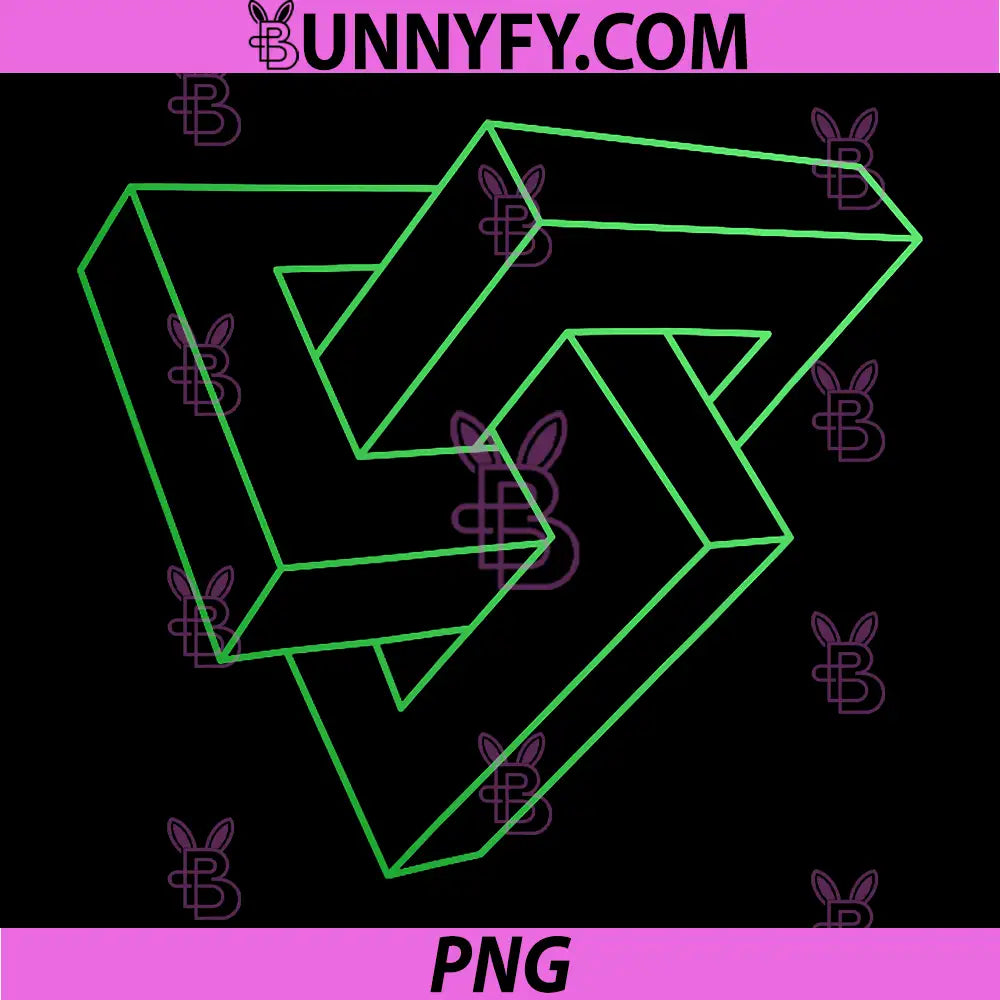 Abstract Optical Illusion PNG, Connection Geometric PNG