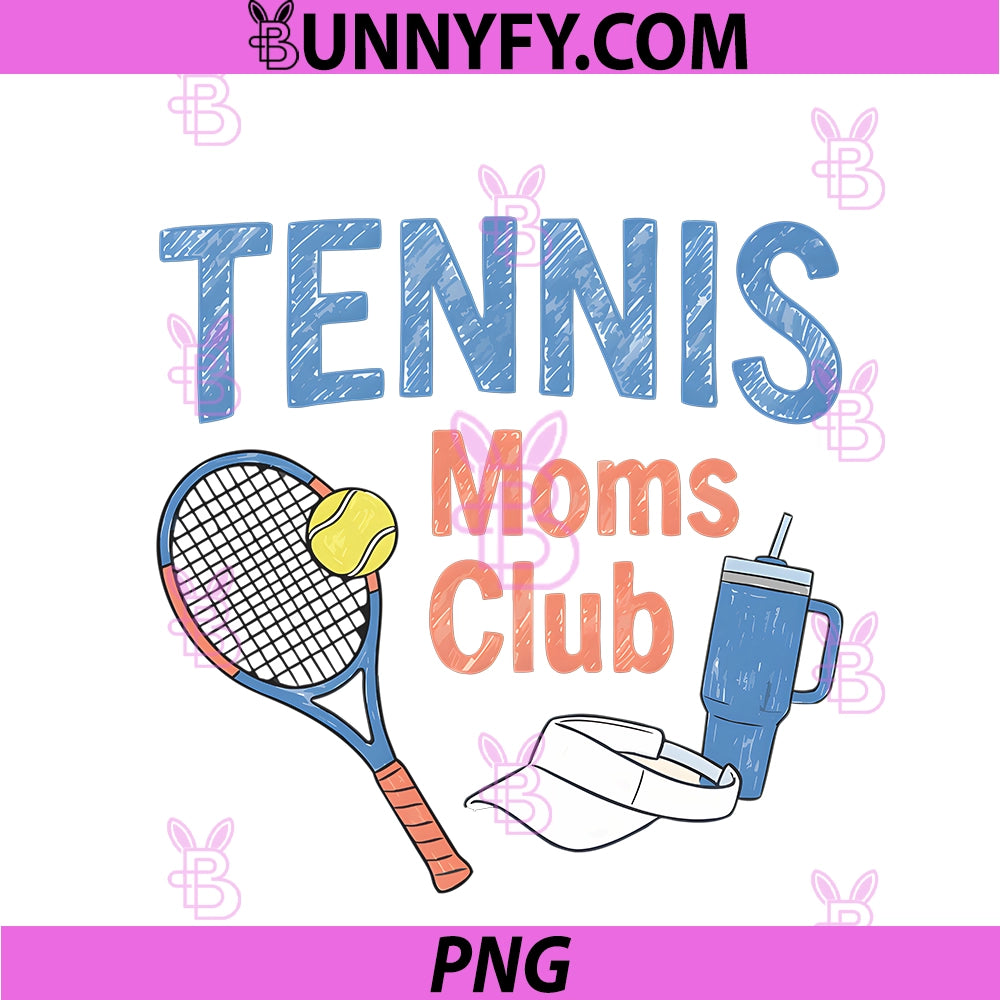 Active Tennis Moms Club PNG, Racket Ball Visor Tumbler Fan PNG