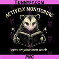Actively Monitoring Teacher Test Day PNG, Opossum Testing Exam PNG
