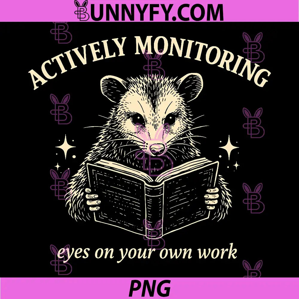 Actively Monitoring Teacher Test Day PNG, Opossum Testing Exam PNG