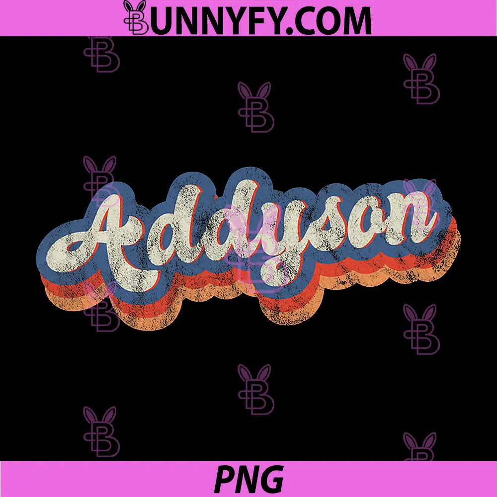 Addyson Personalized Name PNG, Custom Lettering 70 PNG