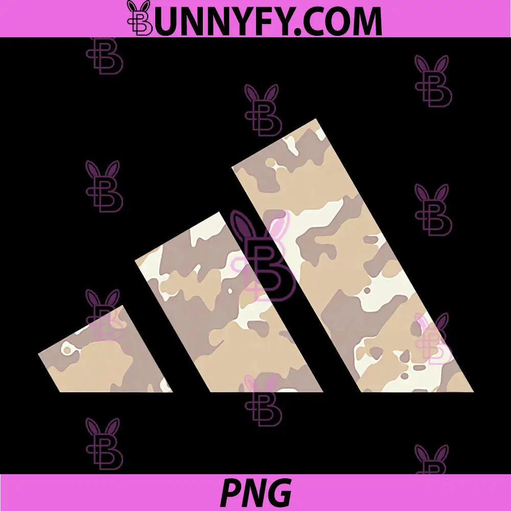Adidas Camo PNG, Three Stripes Graphic PNG