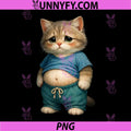 Adorable Cute Cat Belly PNG, Funny Expressive Cats Lover PNG