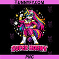 Super Horny Unicorn Superhero Girl PNG, Funny Rainbow Magic Horse PNG