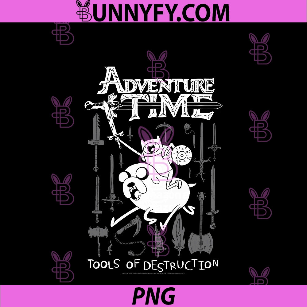 Adventure Time Tools Of Destruction Weapons PNG, Funny Cartoon PNG