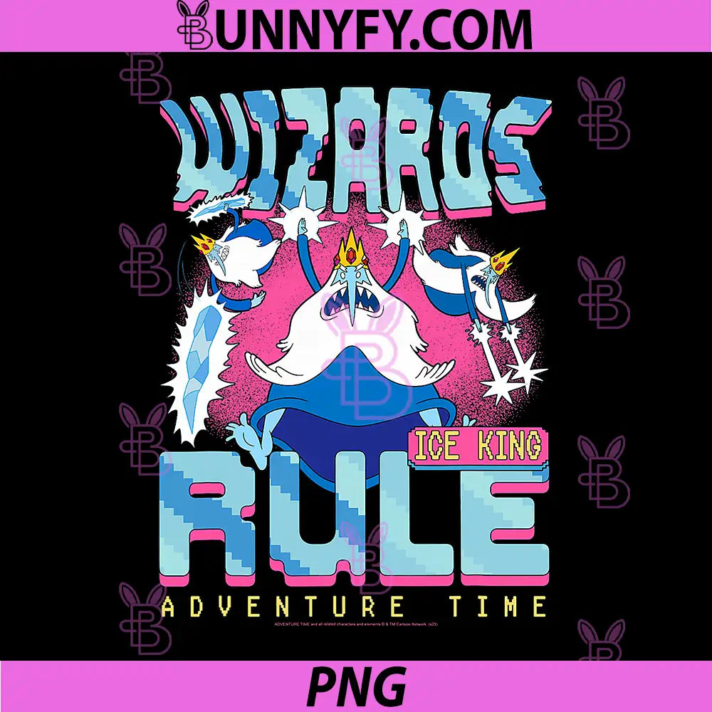 Adventure Time Wizards Rule PNG, Ice King Collage Fantasy Cartoon PNG