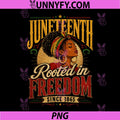 African American Juneteenth PNG, Rooted in Freedom Since 1865 PNG