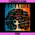 African American PNG, Zodiac Birthday Aquarius PNG
