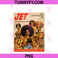 Afro Glamour PNG, Vintage Black Women Cover Art PNG