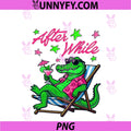 After While PNG, Gator Alligator Beach Vacation Summer Vibes PNG