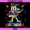 It’s My 10th Birthday Autism Puzzle PNG, Dabbing Puzzle Heart PNG