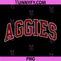 Aggies Vintage College Text PNG, Retro Team Spirit Typography PNG
