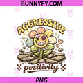 Aggressive Positivity Retro PNG, Soft Grunge Aesthetic Flower PNG