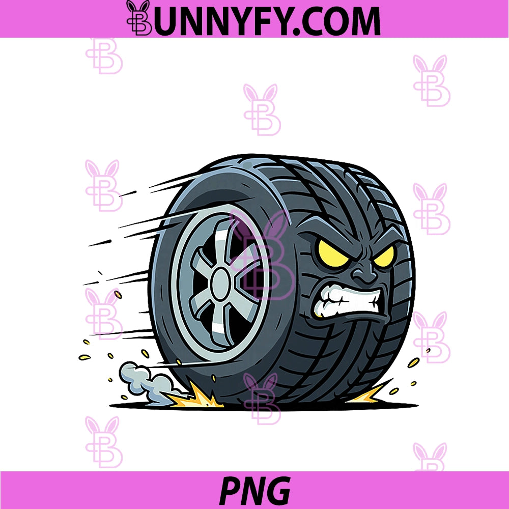Aggressive Racing Wheel PNG, Angry Fast Tire Speed PNG