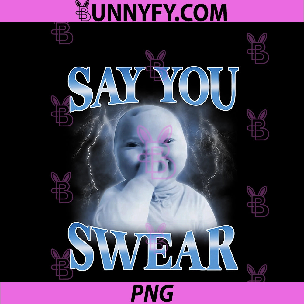 Ai Baby PNG, Funny Laughing Say You Swear Holding Laugh Brainrot PNG