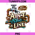 Ain't She a Line PNG, Plumber Pipe Pun Angry Faucet Graphic PNG