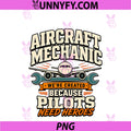 Aircraft Mechanic PNG, Passenger Jet Wrench Humor PNG