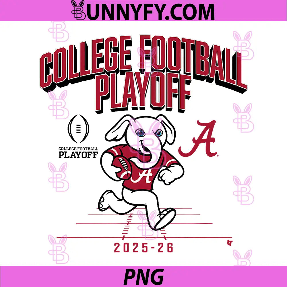 Alabama Crimson Tide PNG, College Football Playoff Mascot 2025 PNG