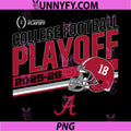 Alabama Crimson Tide PNG, College Football Playoff Stripe 2025 PNG