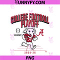 Alabama Crimson Tide College PNG, Football Playoff Mascot 2025 PNG