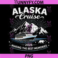 Alaska Cruise 2026 PNG, Family Matching Cruise Vacation PNG