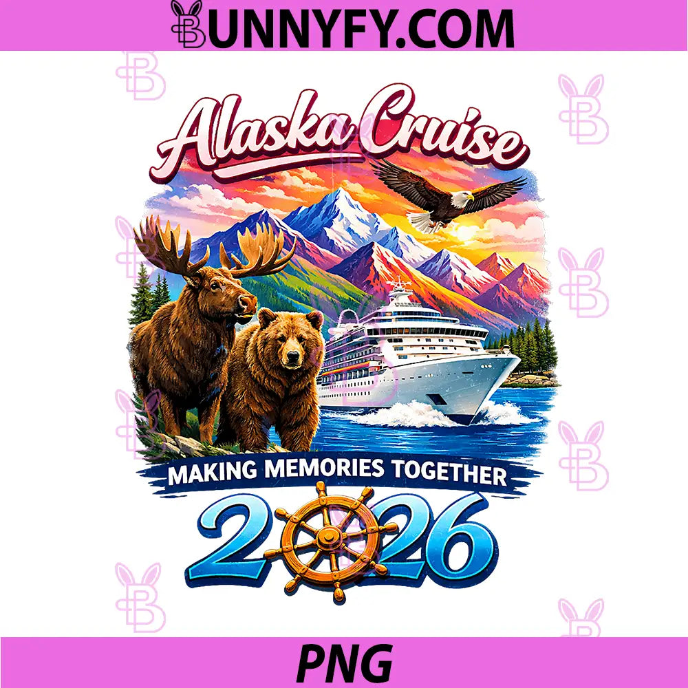 Alaska Cruise 2026 PNG, Making Memories Together Vacation Trip PNG