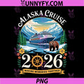 Alaska Cruise Trip 2026 PNG, Family Vacation Design PNG