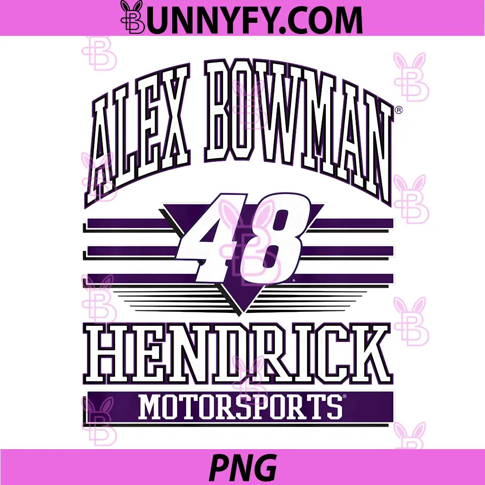 Alex Bowman 48 Hendrick PNG, Motorsports Licensed Red PNG