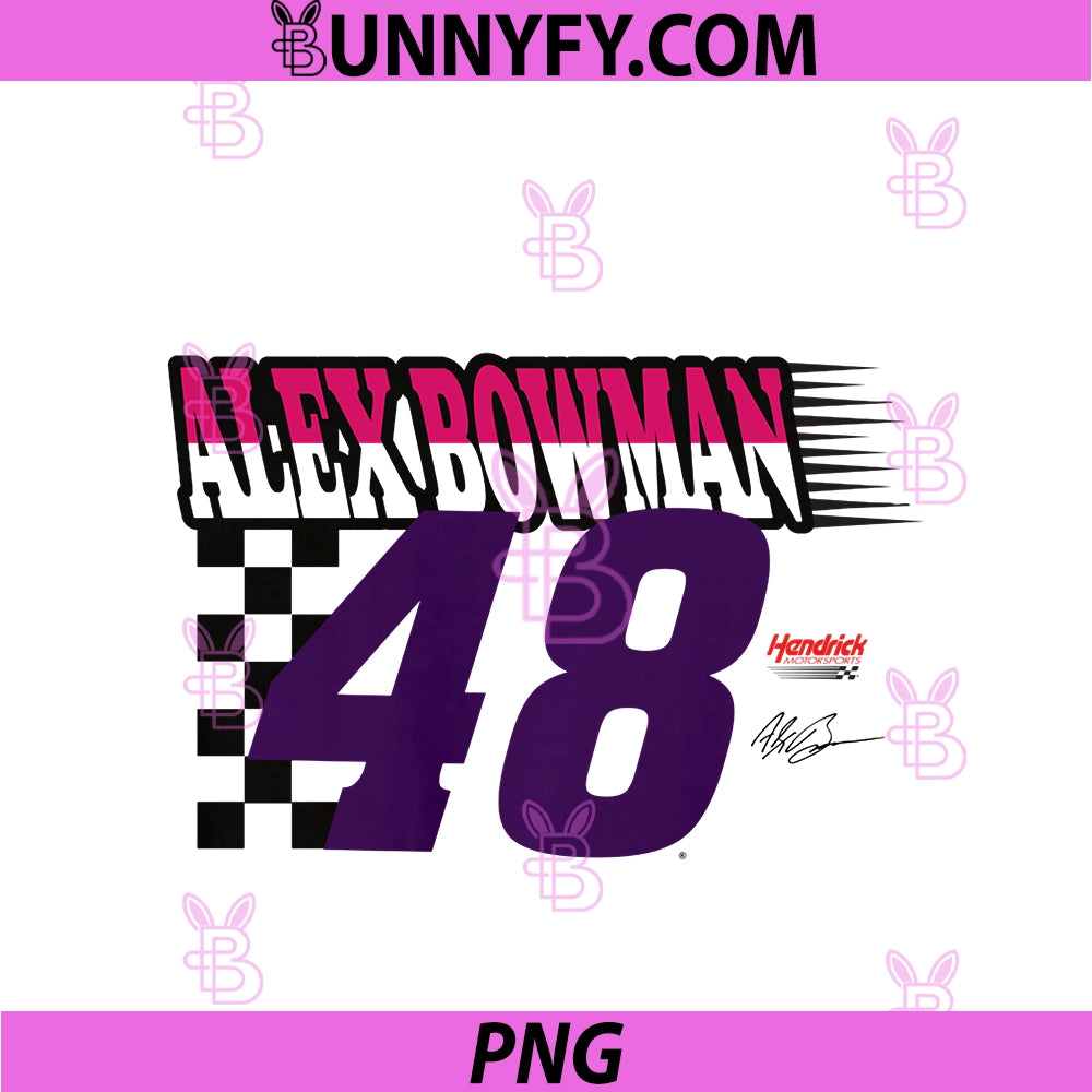 Alex Bowman FrontBack 48 PNG, Hendrick Motorsports Licensed Performance PNG