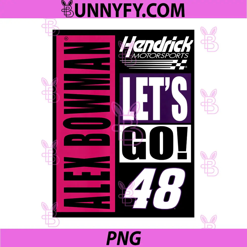 Alex Bowman Hendrick Motorsports PNG, Officially Licensed White PNG
