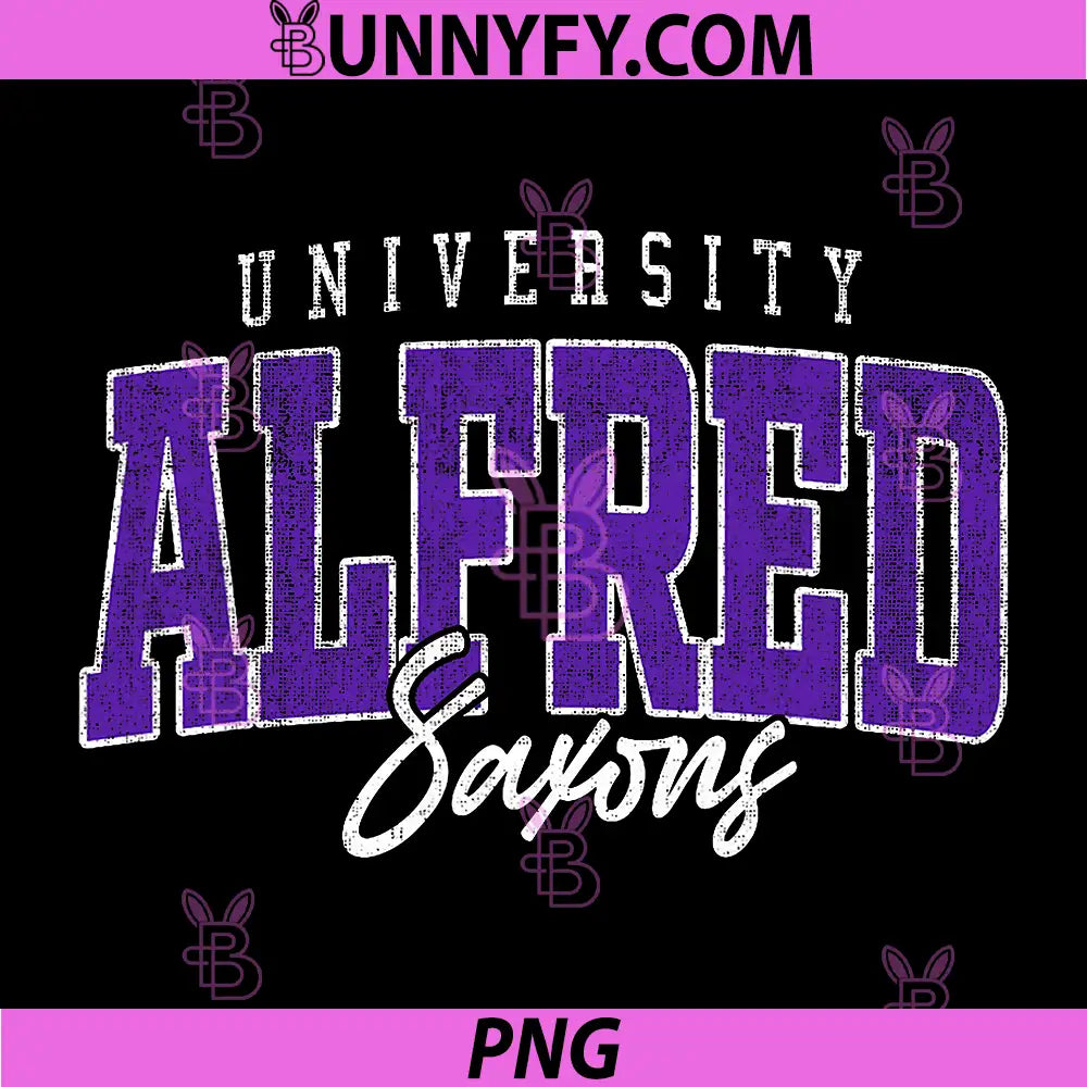 University Alfred Saxons Vintage Sports PNG, College Athletic Style PNG