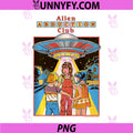 Alien Abduction Club UFO Retro PNG, Vintage Funny Adult Humor PNG