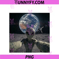 Alien Selfie From the Moon PNG, Funny Back To The Moon 2026 PNG