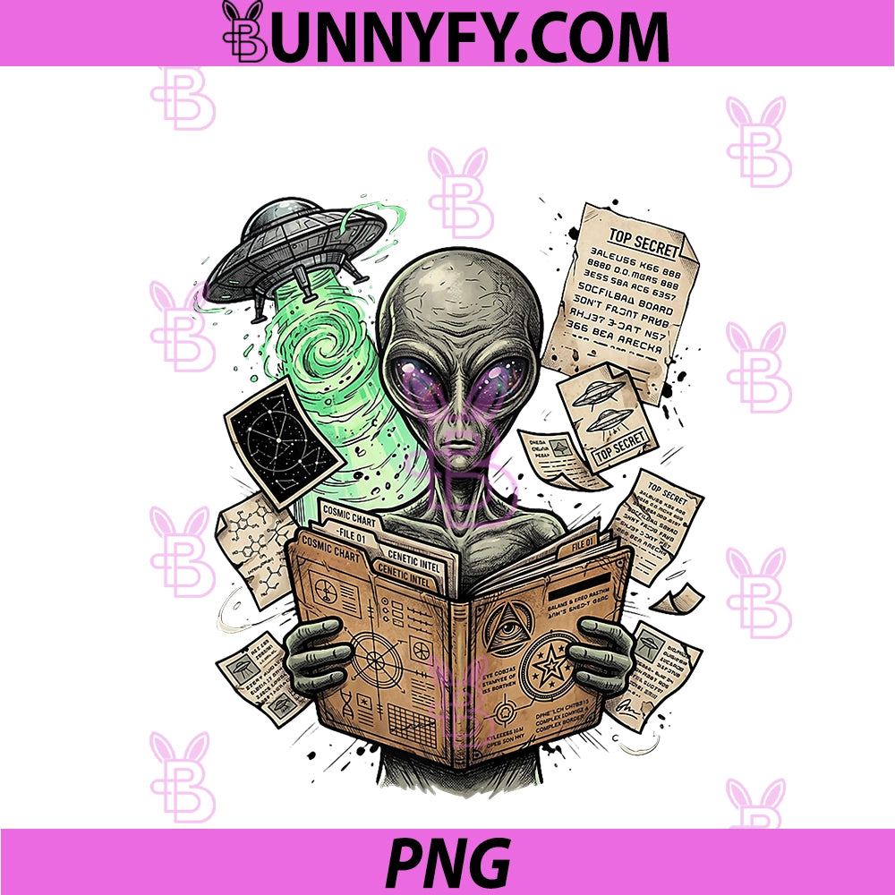 Alien UFO Top Secret Cosmic Chart PNG, Genetic Intel X-File UAP PNG