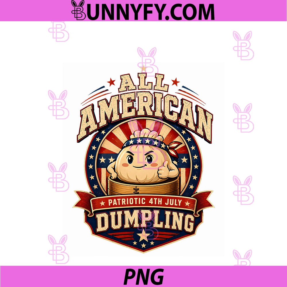 All American Dumpling PNG, Patriotic 4th July PNG
