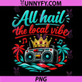 All Hail The Local Vibe PNG, Crown Speaker Badge PNG