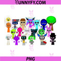 All Sprunky PNG, Funbot Simon Jevin Tunner Pinki PNG