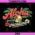 Aloha From My Vacation PNG, Postcard Party Design PNG