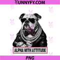 Alpha With Attitude PNG, Dapper Bulldog Boss Canine Swagger PNG